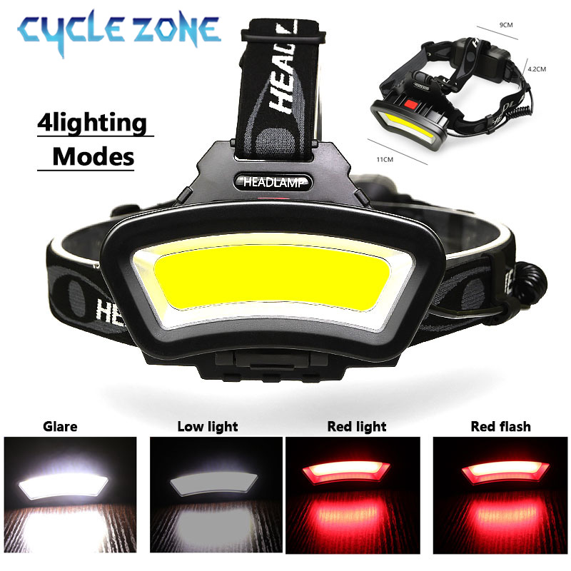 Outdoor Adventure Zone - Cob led farol usb recarregável vermelho