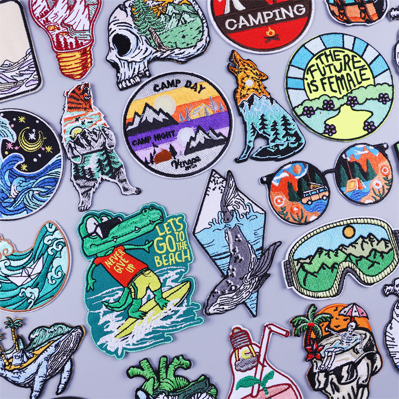 Outdoor Adventure And Travel Show - Patches termoadesivos para Viagem Surf Vestuário,