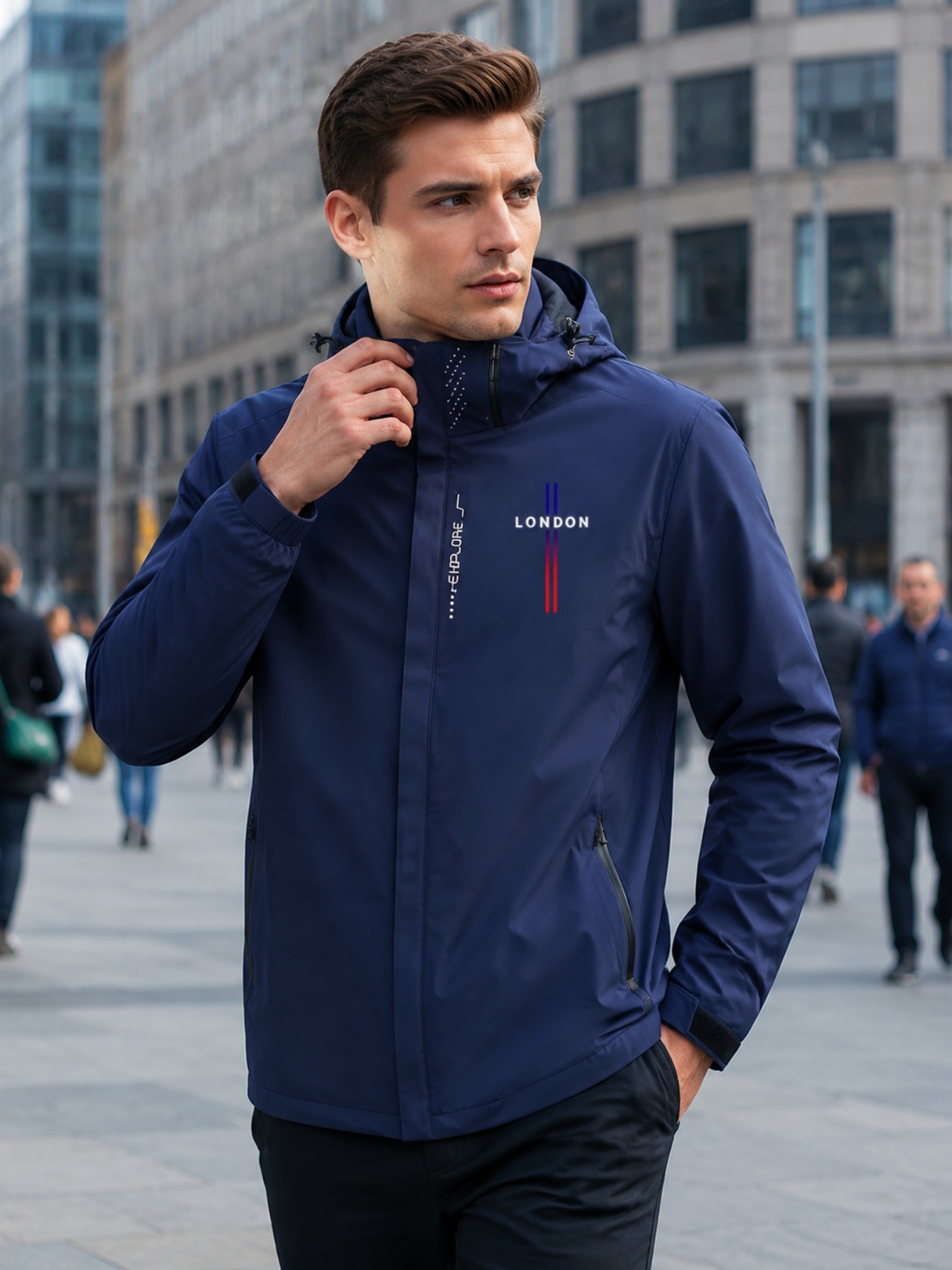 Outdoor Adventure Outfit - Jaqueta com Zíper para Atividades ao