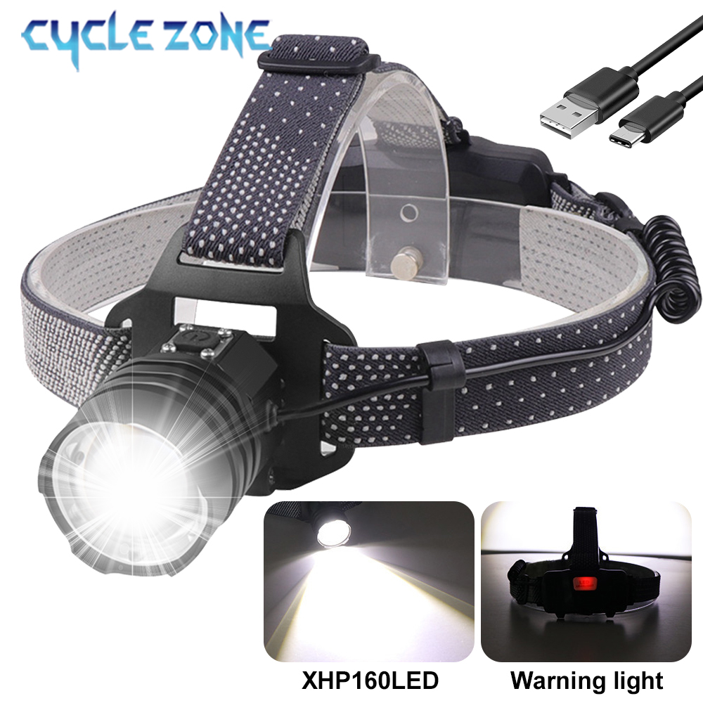 Outdoor Adventure Zone - Farol LED recarregável, Farol poderoso, Zoomable,