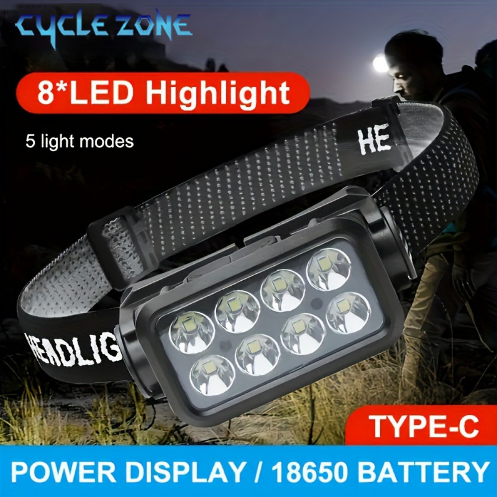 Outdoor Adventure Zone - 8 led farol de indução tipo-c