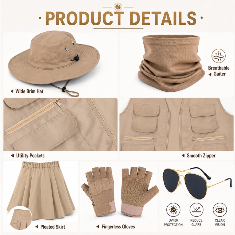 Roupas de Exploração ao Ar Liv - Outdoor Adventure Outfit avaliação e preço